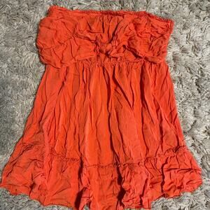 Sleeveless Tube Top women’s size small orange